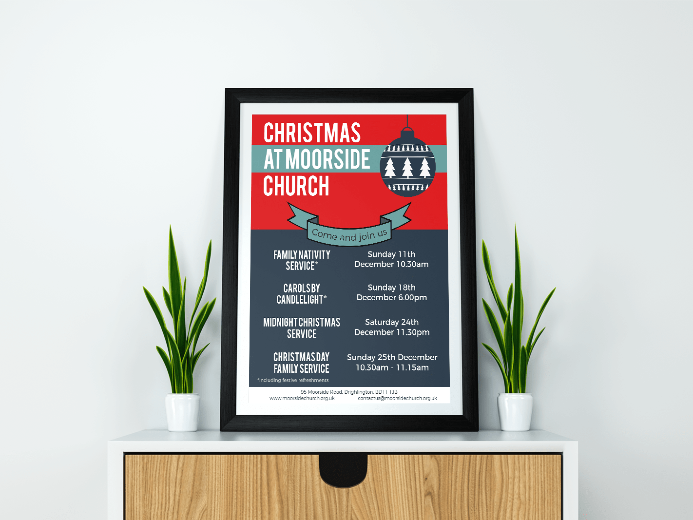 Poster for moorside church christmas